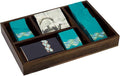PH PandaHall 5 Grids Wooden Tea Bag Organizer Tea Storage Tray Sugar Packet by PHPandaHall