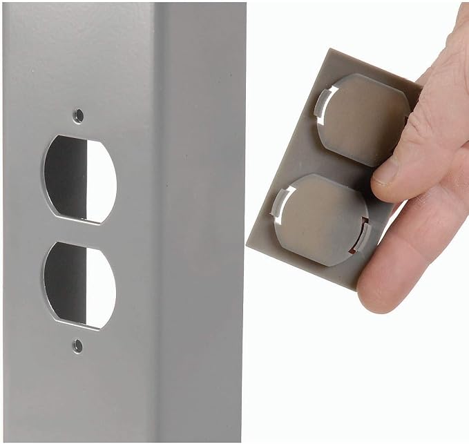 Global Industrial Mobile Adjustable Height C-Channel Leg Workbench, Maple - Image 4