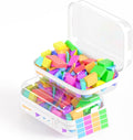 2 Pack Clear Hard Shell Zipper Case, BIiss Plastic Bins by MihkiomUSA