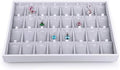 Oirlv Velvet Stackable Jewelry Tray 32 Grids Pendant Organizer Display Showcase by Oirlv