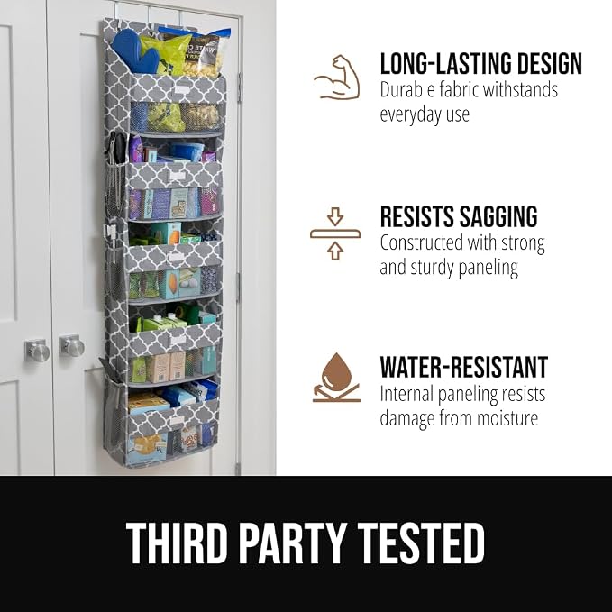 GORILLA GRIP Large Capacity Closet Organizer, 5 Deep Shelves, Holds 50lbs - Image 5
