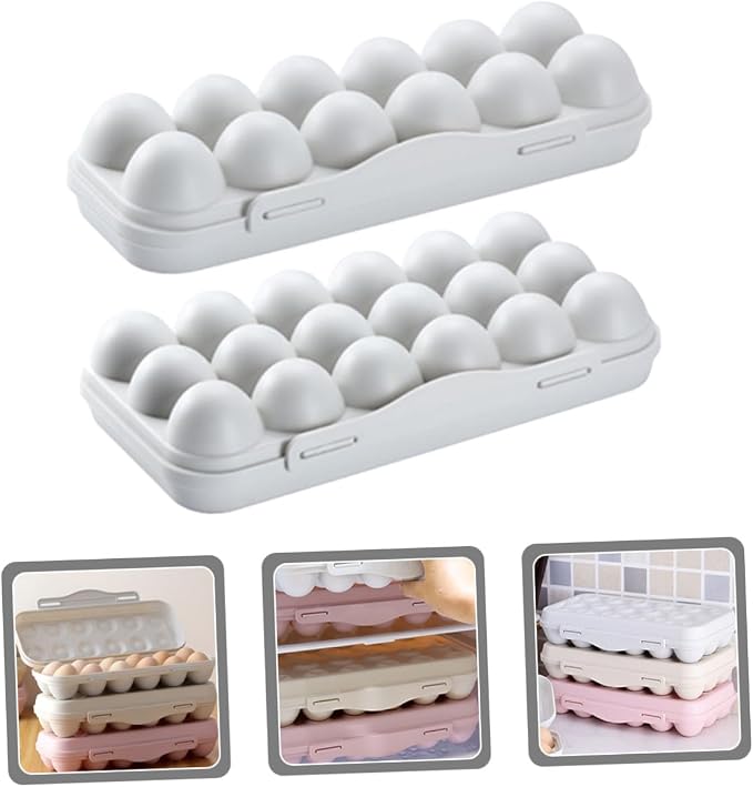 Angoily 2pcs Egg Organizer Container - Image 8