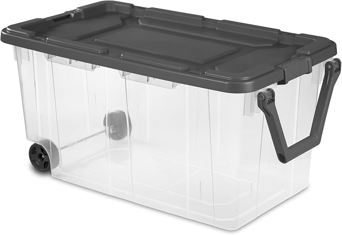 160 Qt Durable Clear Storage Box, Storage Bins by Unknown