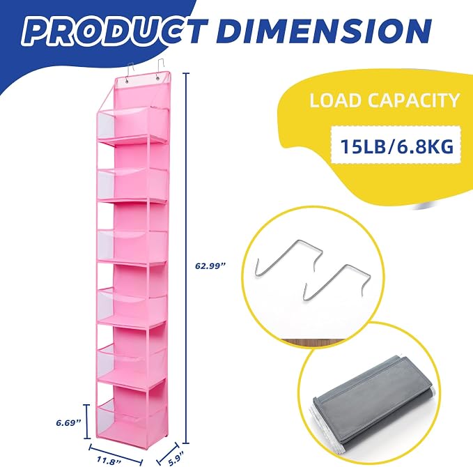 6-Tier Over The Door Hanging Organizer - Image 2