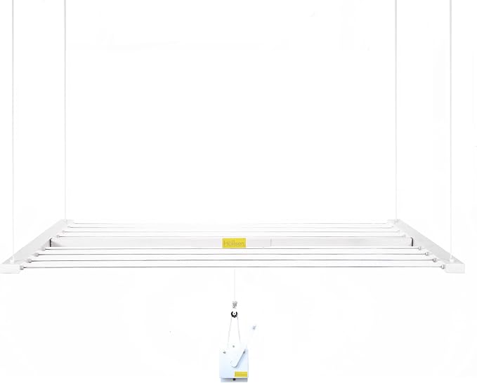 XL Ceiling Mounted Drying Rack – Heavy-Duty Pulley Clothesline - Image 9
