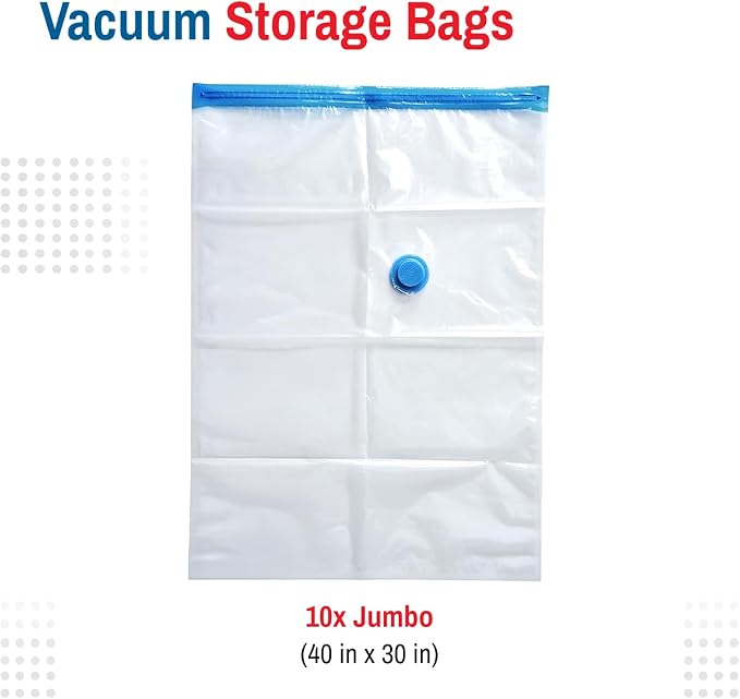 10 Pack Jumbo Vacuum Storage Bags - Image 3