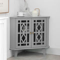 Scurrty 32'' Corner Shelf Stand, Small Corner Table Sideboard Cabinet by Scurrty
