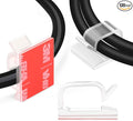 120PCS XHF Adhesive Cable Wire Clips Clear, Outdoor Christmas Light Clips by XHF