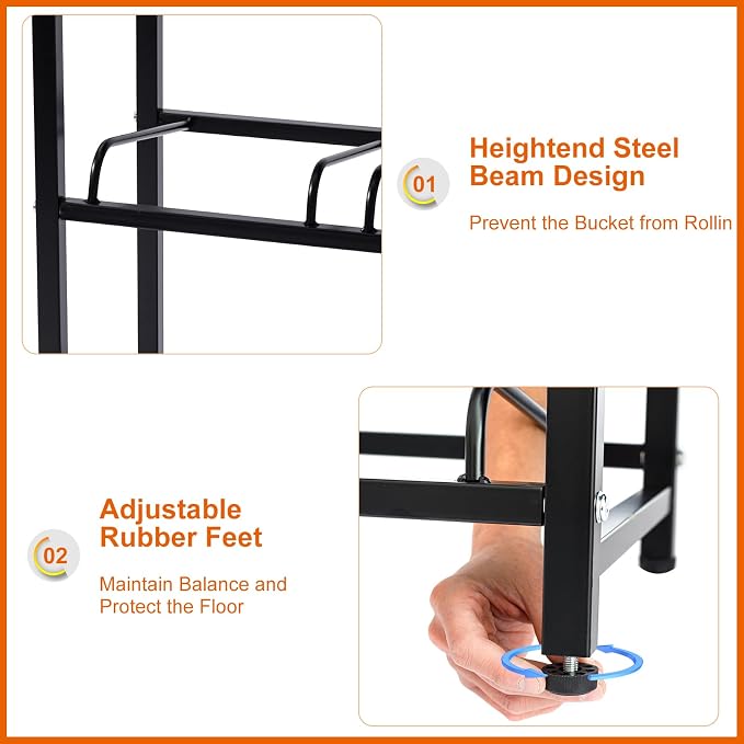 5 Gallon Water Dispenser Jug Holder Heavy Duty Water Cooler Jug Rack and 4 Tier - Image 4