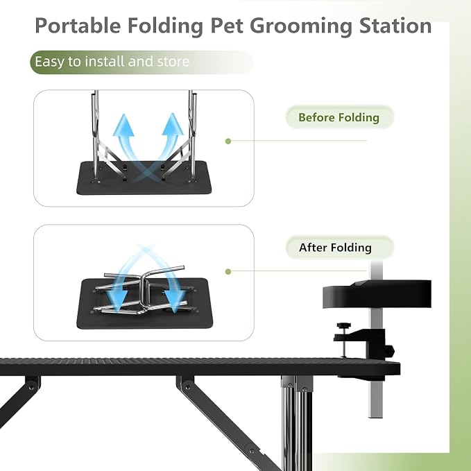 VFK 36" Dog Grooming Table, Foldable Pet Grooming Table - Image 6