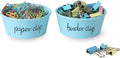ONTUBE Ceramic Paper Clip Holder and Binder Clip Holder Set by ONTUBE