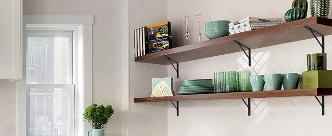 16 Pack L11 x H 8" Black Heavy Duty Shelf Brackets - Image 7