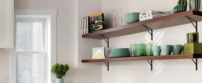 12 Pack L11 x H 8" Black Heavy Duty Shelf Brackets - Image 9