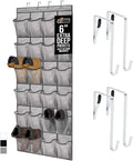 GORILLA GRIP Over the Door Shoe Organizer, 24 Extra Large Breathable Mesh by GorillaGrip