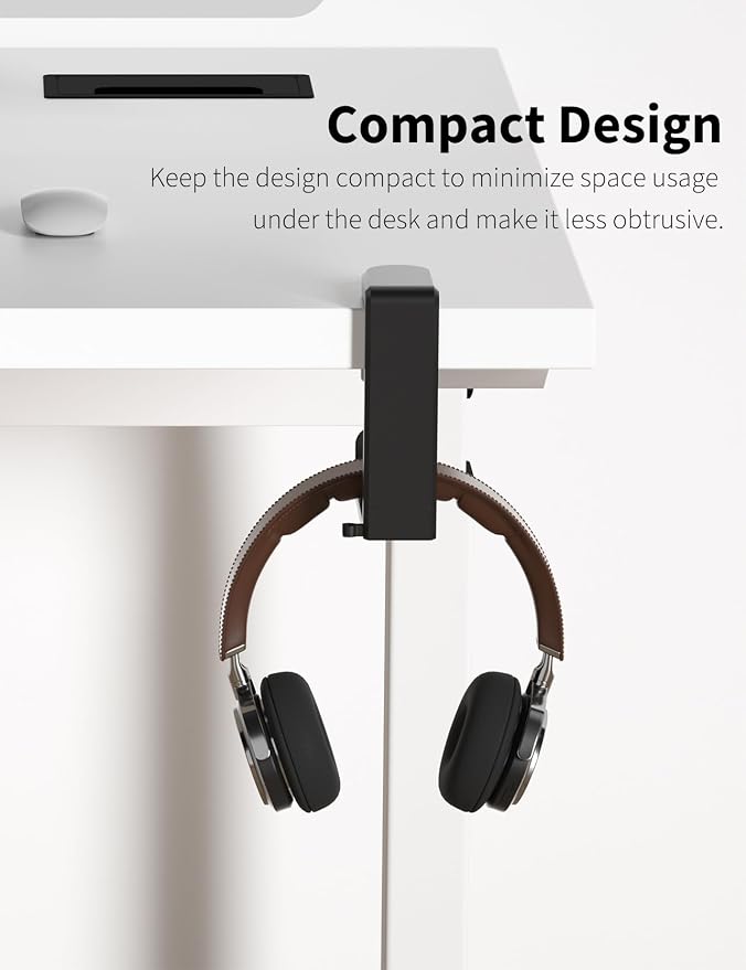 Headphone Hook - Under Desk Headphone Holder - Image 5
