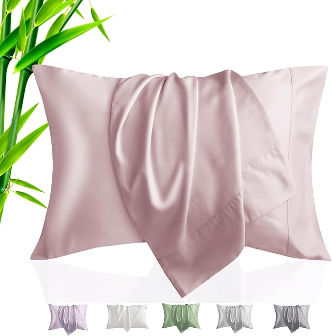 TELUS Pillow Cases King Size 2 Pack, Bamboo Rayon & Lyocell Pillowcase by TELUS