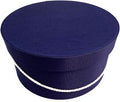 Sarah's Hat Boxes Classic Navy Hat Box – 11" x 5.5" Handmade in USA – Odorless by SarahsHatBoxes