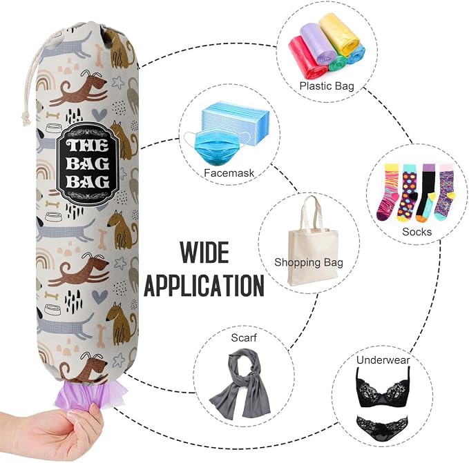 The Bag Bag Grocery Bags Holder Organizer, Wall Mount Plastic Storage Container - Image 4