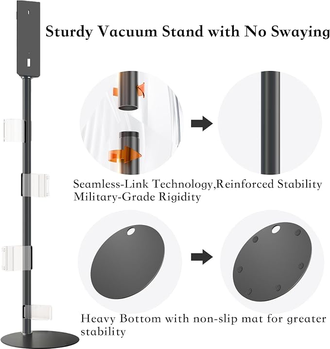 Height-Adjustment Vacuum Stand for V7/V8/V9/V10/V11/V12/V15/Gen5, Pure Metal - Image 5