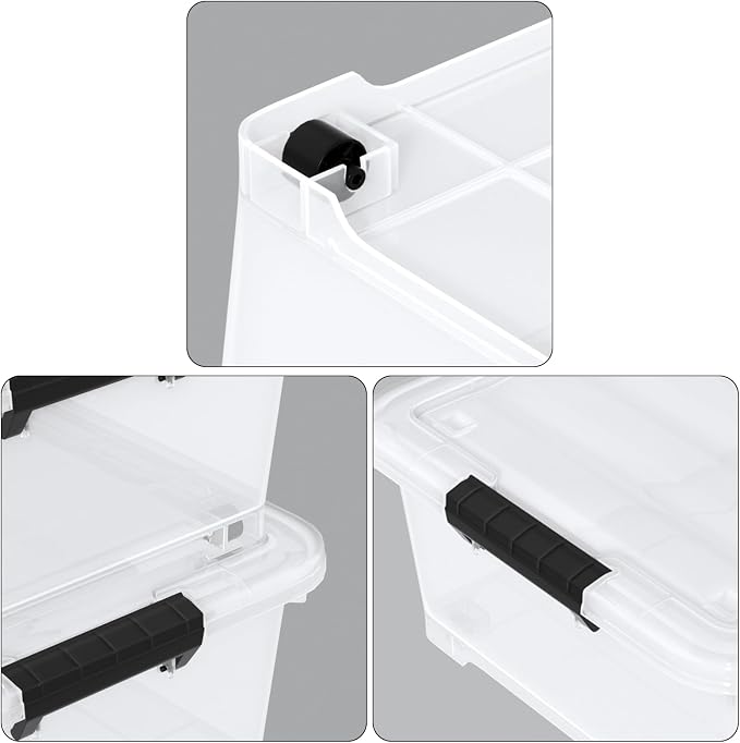 25 Quart Clear Underbed Storage Bins - Image 6