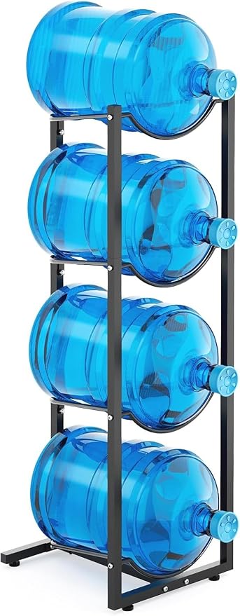MYLOLF 5 Gallon Water Jug Holder : 4 Tier Water Jug Stand Holder by MYLOLF