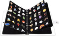 5 Pages A5 Enamel Pin Display Book, Pins Collection Storage Organizer Book by Wanshui