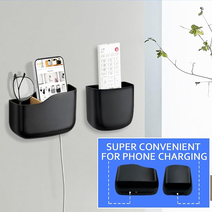 Remote Holder Wall Mount TV FAN Remote Control Holder Bedside Caddy Wall - Image 6