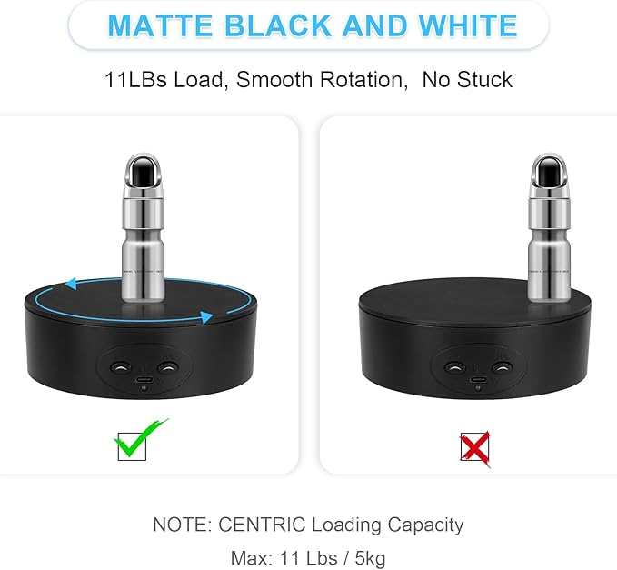 Motorized Rotating Display Stand, 5in/11lbs Load, 360° Rotating Platform - Image 6