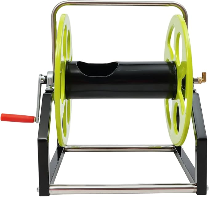 Heavy Duty Garden Hose Reel Cart, 328FT Capacity - Image 5