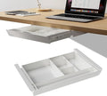 White Under Desk Sliding Pull-out Drawer by GAXOMO