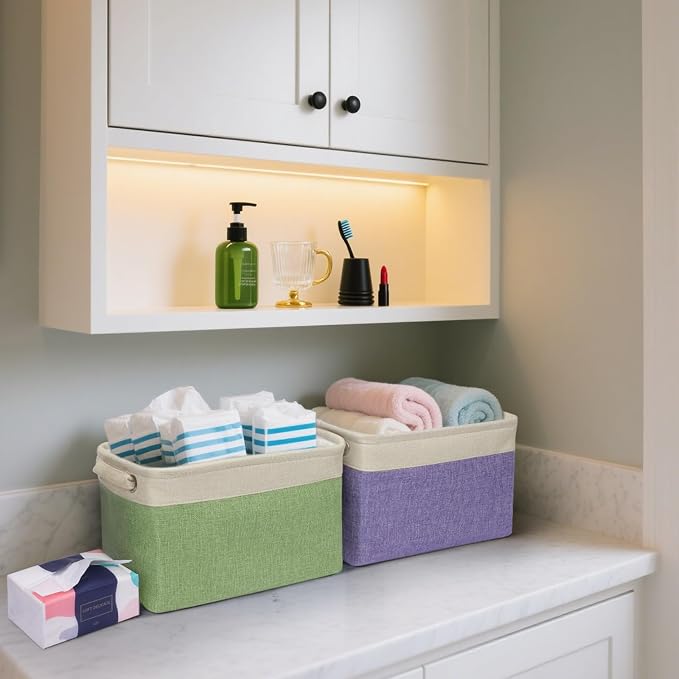 BALEINE 4 Pack Fabric Storage Bins - Image 7