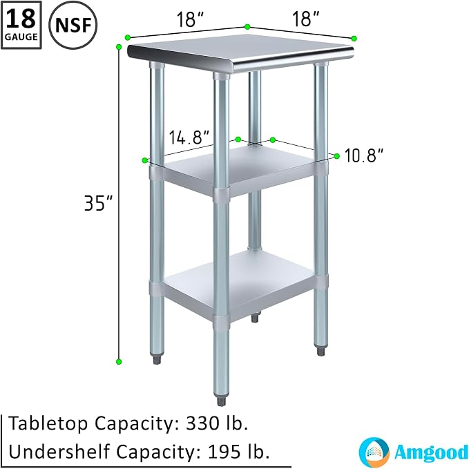 AmGood Stainless Steel Work Table - Image 3