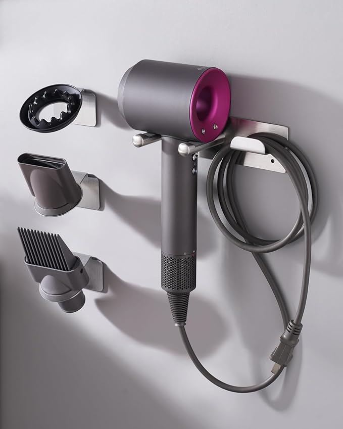 Hair Dryer Holder, Hair Dryer Holder Wall Mount by BANJEKT