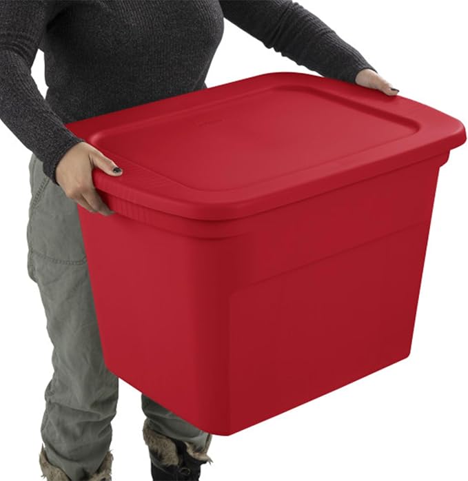 Sterilite 18 Gallon Stackable Storage Tote Container, Seasonal Home Decor - Image 8