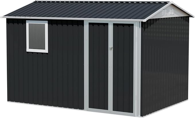 9 * 6 FT Metal Garden Storage Sheds - Image 7