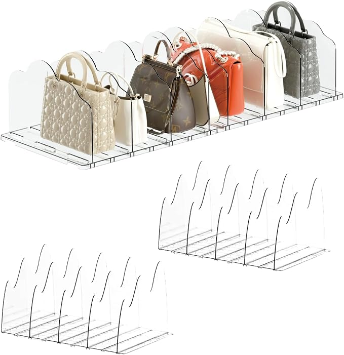 Adjustable Acrylic Purse Organizer by KKPOT