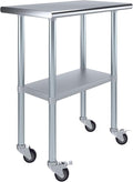 AmGood 18" x 30" Stainless Steel Work Table by AmGood