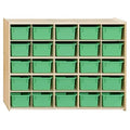 Contender Birch 25 Cubby Tray Cabinet by Contender