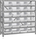 Quantum Storage Systems 1239-107CL Solid Heavy Duty 7 Shelves 24 Economy Clear by QuantumStorageSystems
