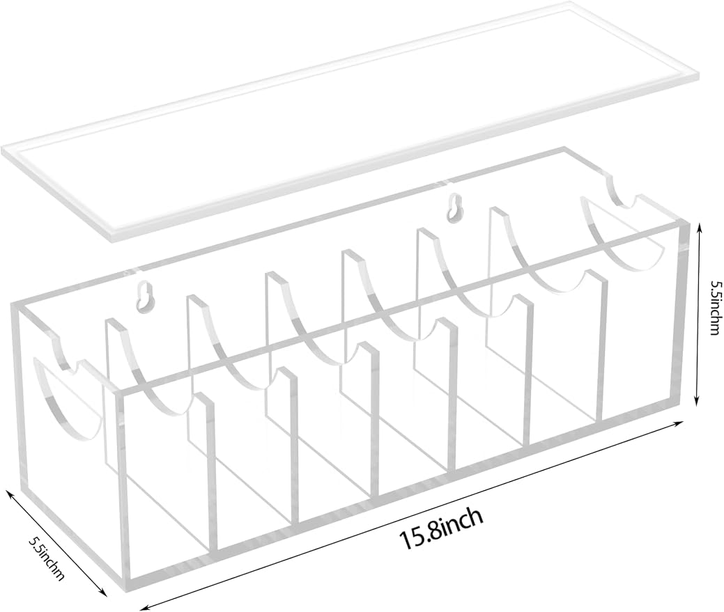 Acrylic Belt Organizer with Dust Cover – Clear Belt Storage Box - Image 2