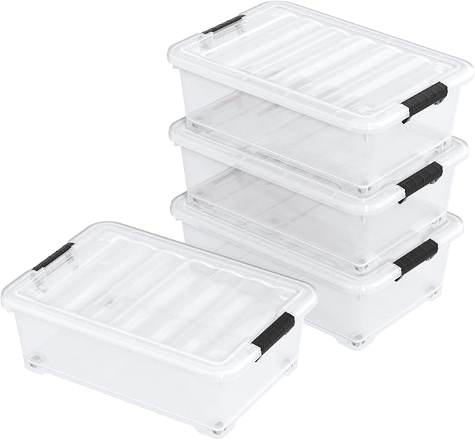 20 Quart Clear Under Bed Storage Box - Image 7