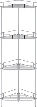 4 Tier Floor Standing Corner Shower Caddy Organizer Shelf by HuggieGems