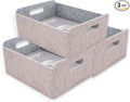 Welaxy Storage Baskets Collapsible Felt Storage bin Foldable Shelf Drawers by Welaxy