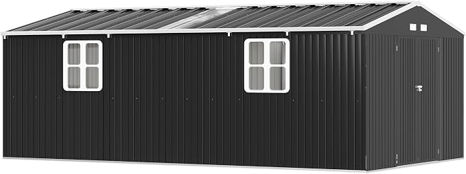 VanAcc 12x20x7.2 FT Outdoor Storage Shed - Image 8