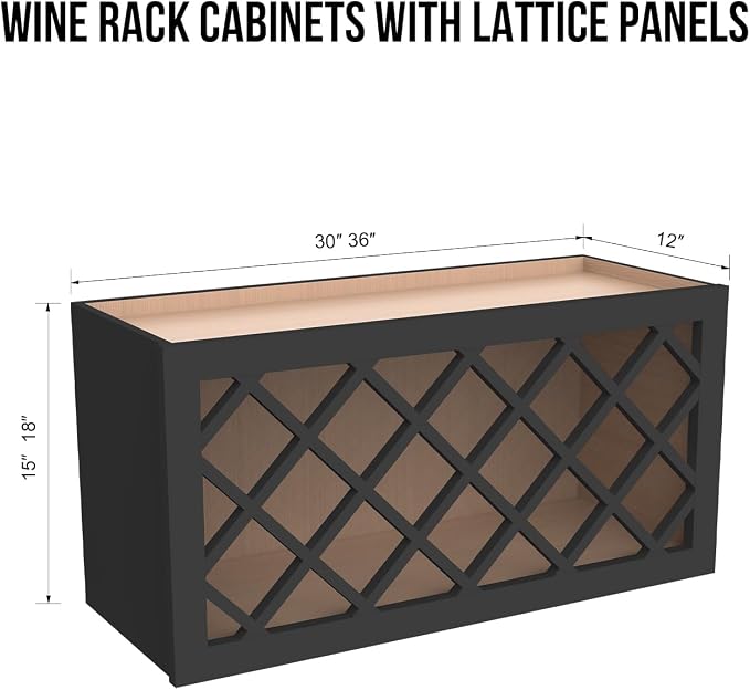 Solid Wood Mocha Wine Bottle Rack Wall Cabinet - Image 3