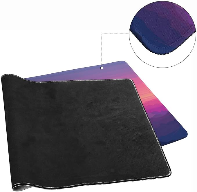 Sunset Mountains Large Mouse Pad, Anime Style Gaming Desk Mat, XXL Keyboard - Image 5
