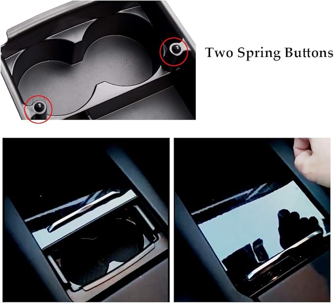 Jaronx Compatible with Tesla Model X/S Center Console Organizer, Armrest - Image 5