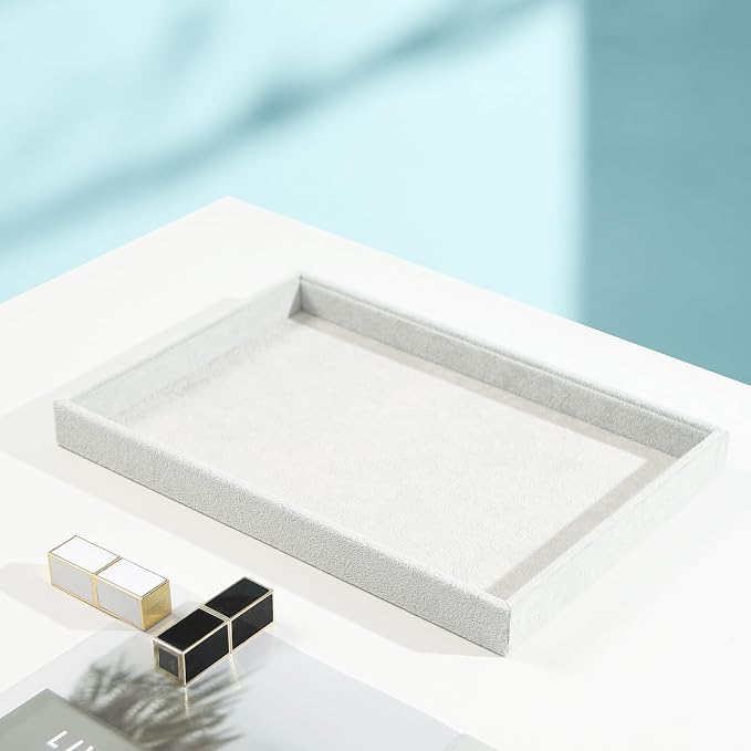 2pcs/Set Velvet Jewelry Tray, Grids Large Storage Tray - Image 5
