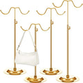 4 Pcs Purse Display Stand Adjustable Height Handbag Display Stand Metal Handbag by LOSYHU