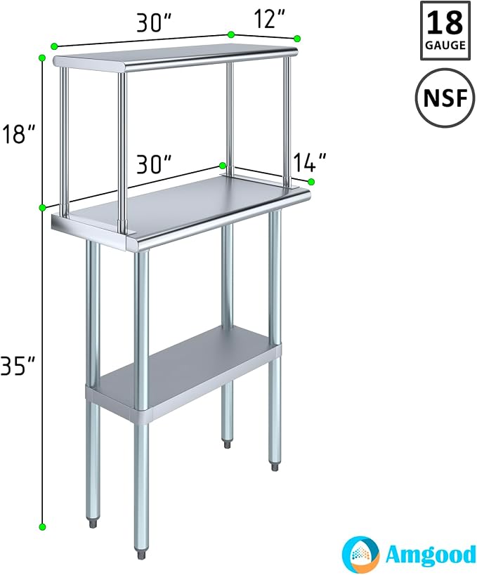 AmGood Stainless Steel Work Table - Image 3